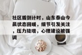 天博体育社区盾倒计时，山东泰山今晨状态回暖，细节引发关注，压力陡增，心理建设被强调的简单介绍